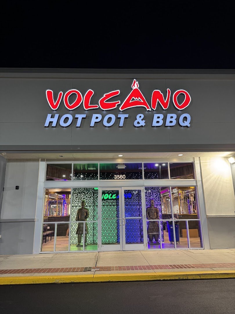 Volcano Hot Pot & BBQ storefront in Orlando.
